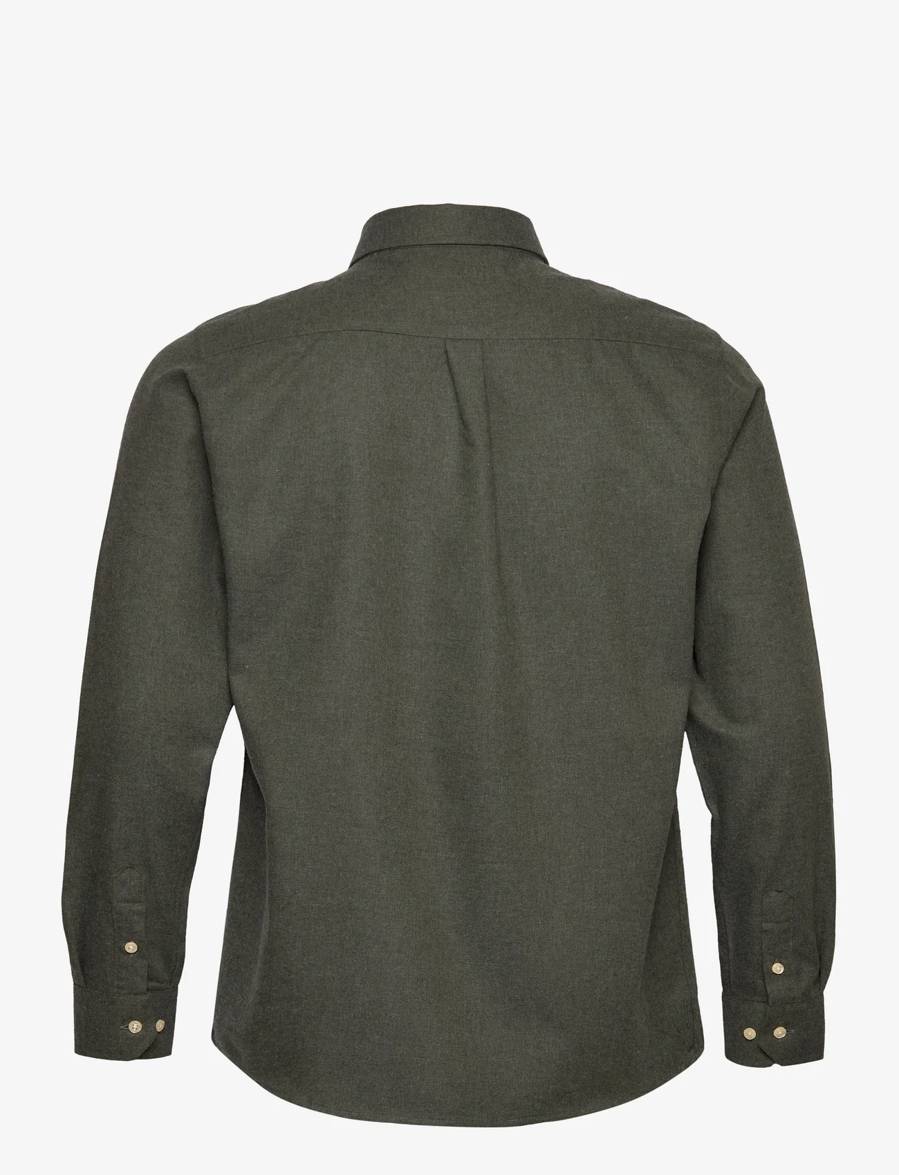 Les Deux - Piece Brushed Shirt - basic-hemden - dark olive/ivory-sequoia - 1