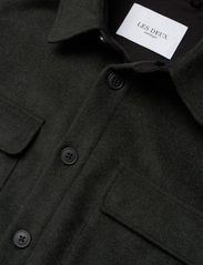 Les Deux - Piece Wool Overshirt - heren - dark olive/dark navy-gold - 2