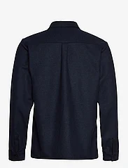 Les Deux - Piece Wool Overshirt - heren - dark navy/dark green-light grey - 1