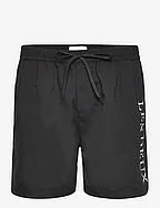 Les Deux Logo Swim Shorts - BLACK/IVORY