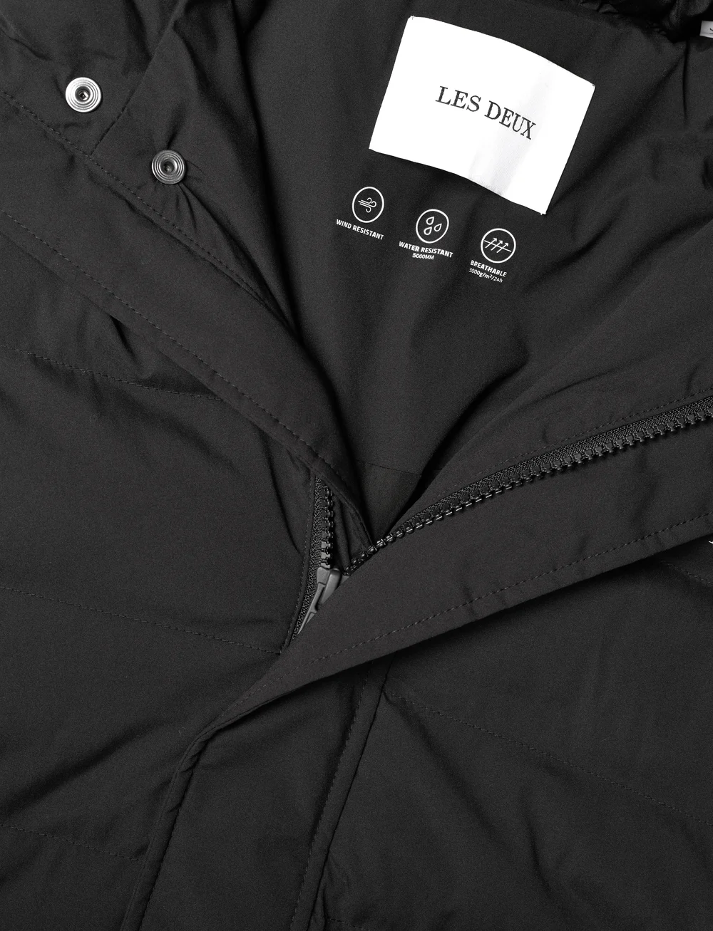 Les Deux - Marcus Padded Jacket 3.0 - vinterjakker - black/ivory - 2