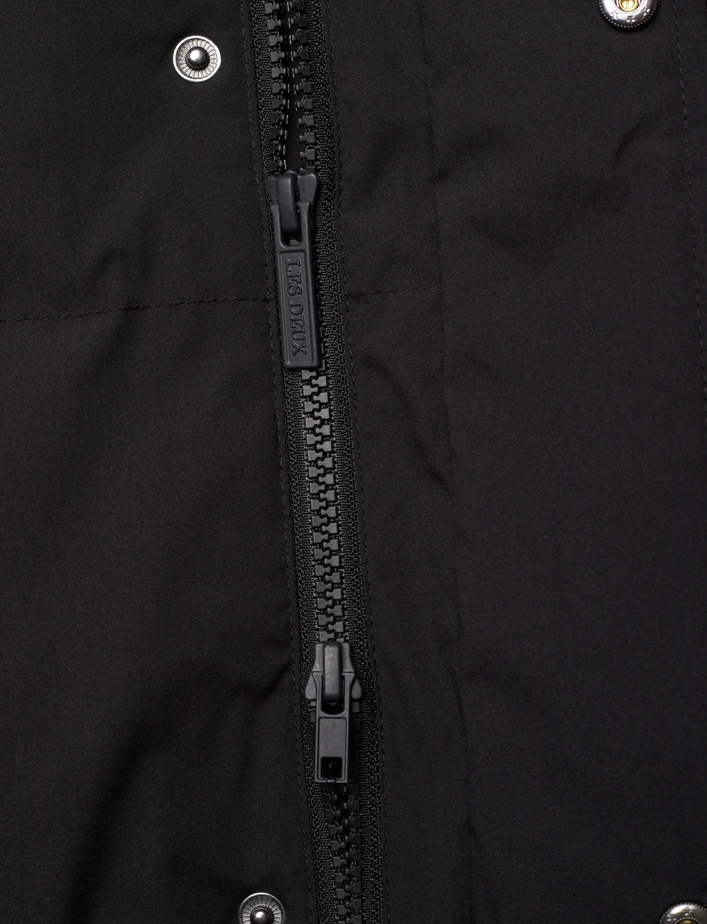 Les Deux - Mayfield Padded Coat 3.0 - vinterjakker - black/ivory - 5