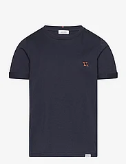 Les Deux - Nørregaard T-Shirt Kids - marškinėliai trumpomis rankovėmis - dark navy/orange - 0