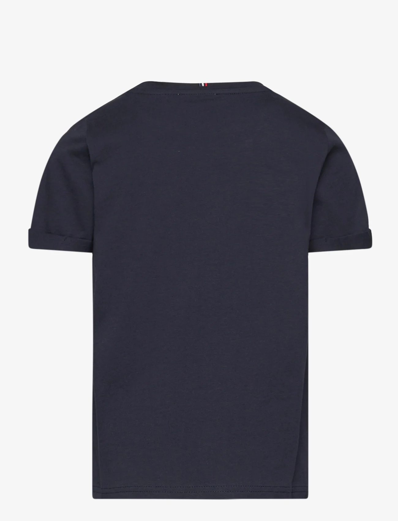 Les Deux - Nørregaard T-Shirt Kids - marškinėliai trumpomis rankovėmis - dark navy/orange - 1