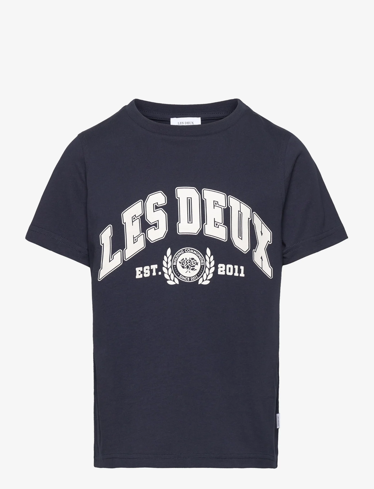 Les Deux - University T-Shirt Kids - marškinėliai trumpomis rankovėmis - dark navy/light ivory - 0