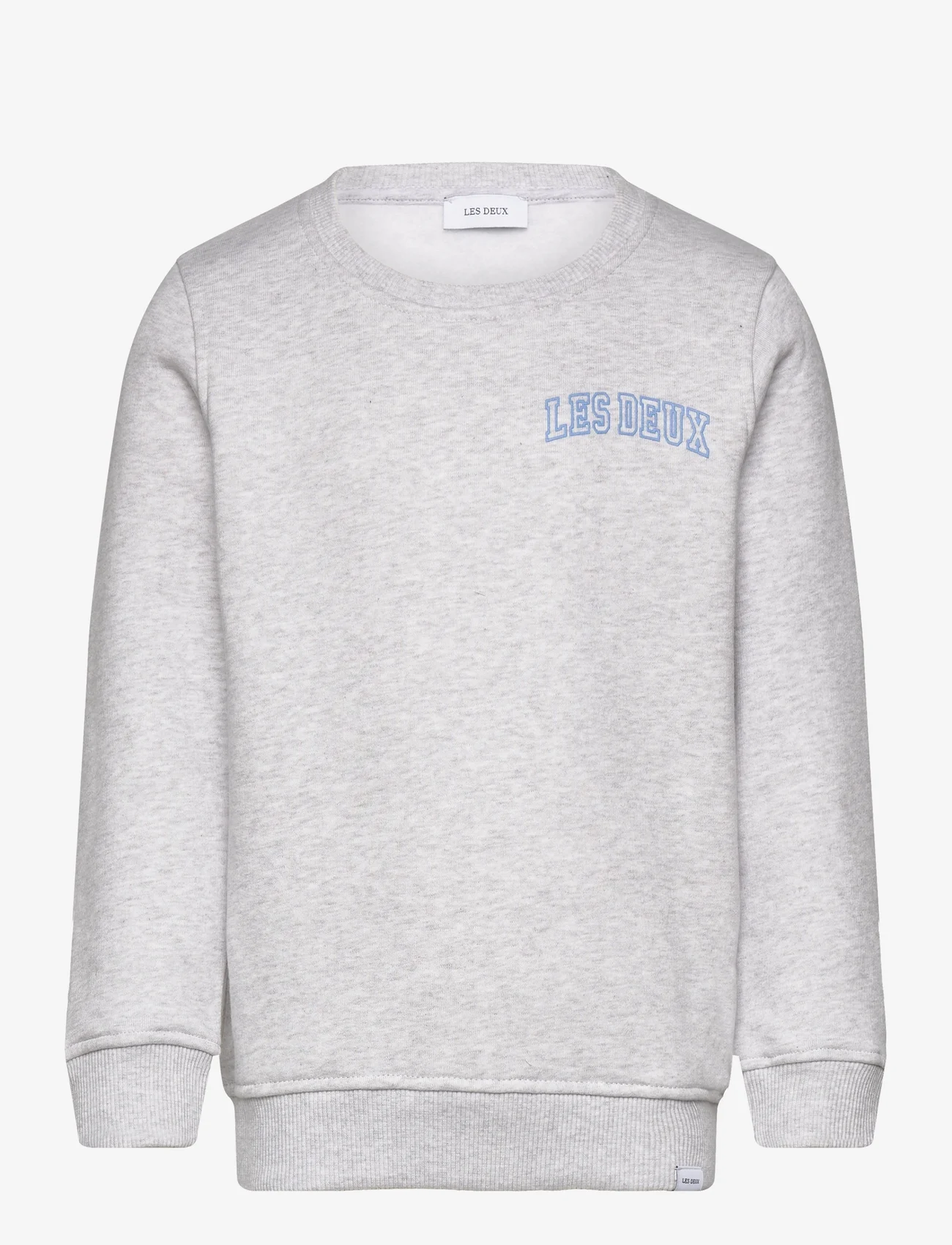 Les Deux - Blake Sweatshirt Kids - sweatshirts - snow melange/washed denim blue - 0