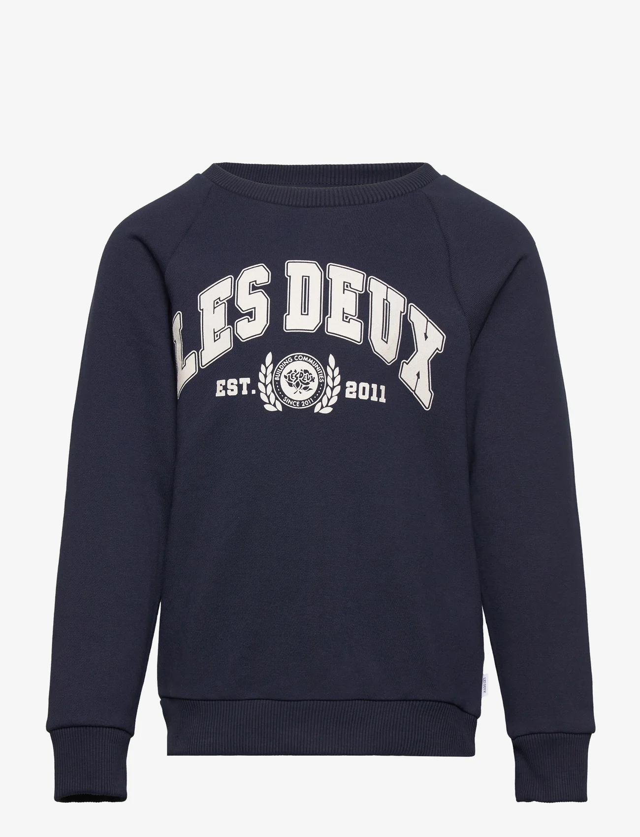 Les Deux - University Sweatshirt Kids - džemperiai - dark navy/light ivory - 0