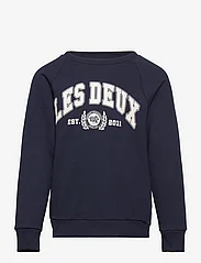 Les Deux - University Sweatshirt Kids - džemperiai - dark navy/light ivory - 0