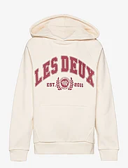 Les Deux - University Hoodie Kids - džemperiai su gobtuvu - light ivory/burnt red - 0