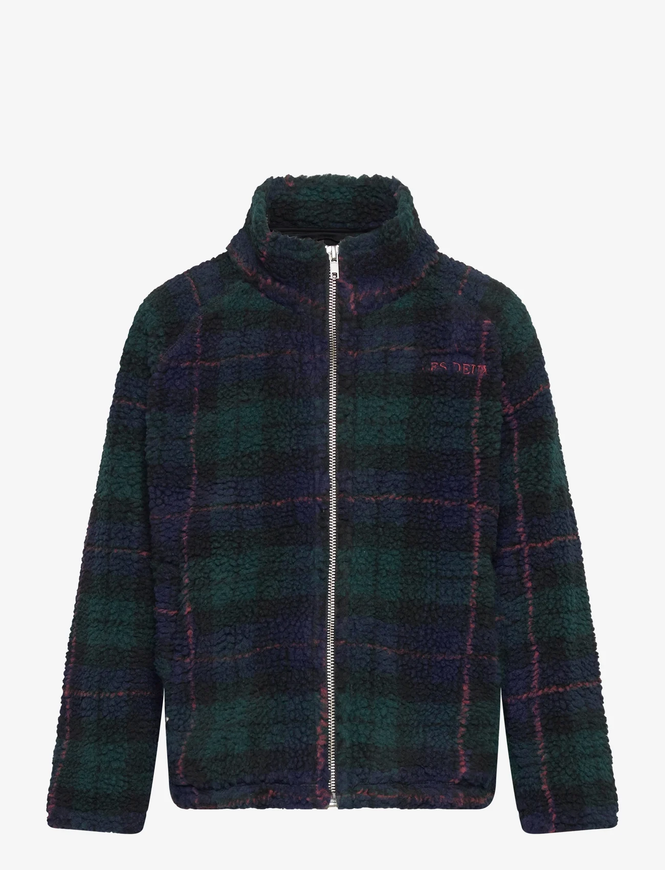 Les Deux - Ren Zipper Sweatshirt Kids - fleece jacket - pine green/dark navy - 0
