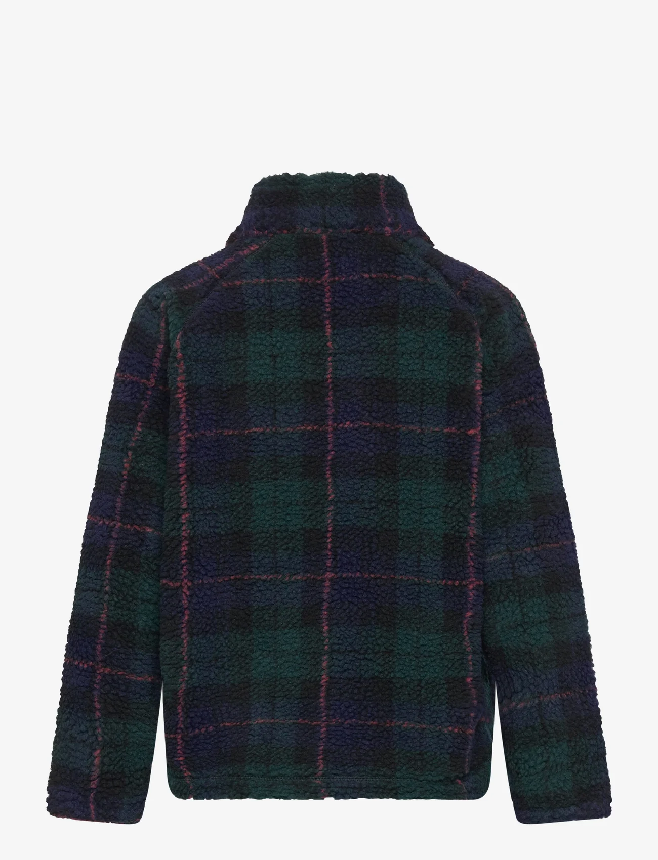 Les Deux - Ren Zipper Sweatshirt Kids - fleece jacket - pine green/dark navy - 1