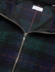 Les Deux - Ren Zipper Sweatshirt Kids - fleece jacket - pine green/dark navy - 2