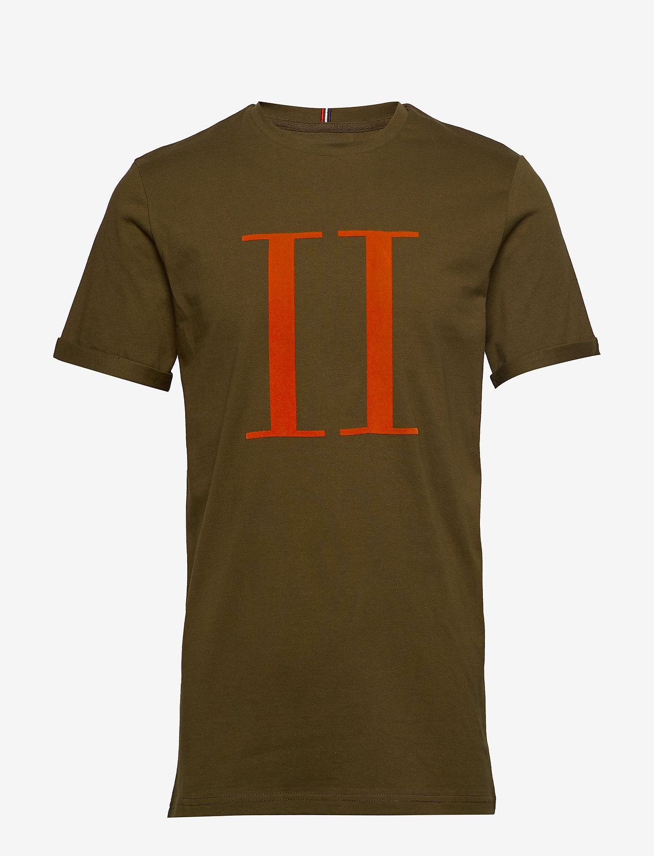 Les Deux - Encore T-Shirt - dark olive green/burnt orange - 0