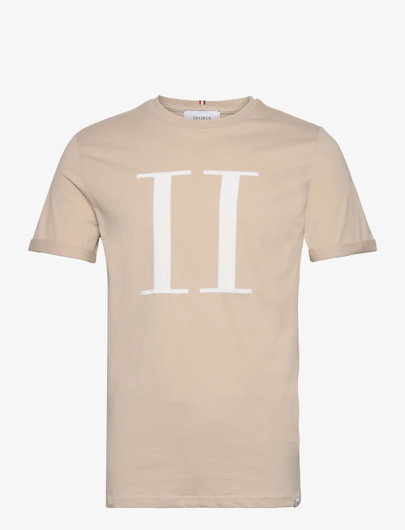 Les Deux - Encore T-Shirt - nordisk stil - light desert sand/white - 0