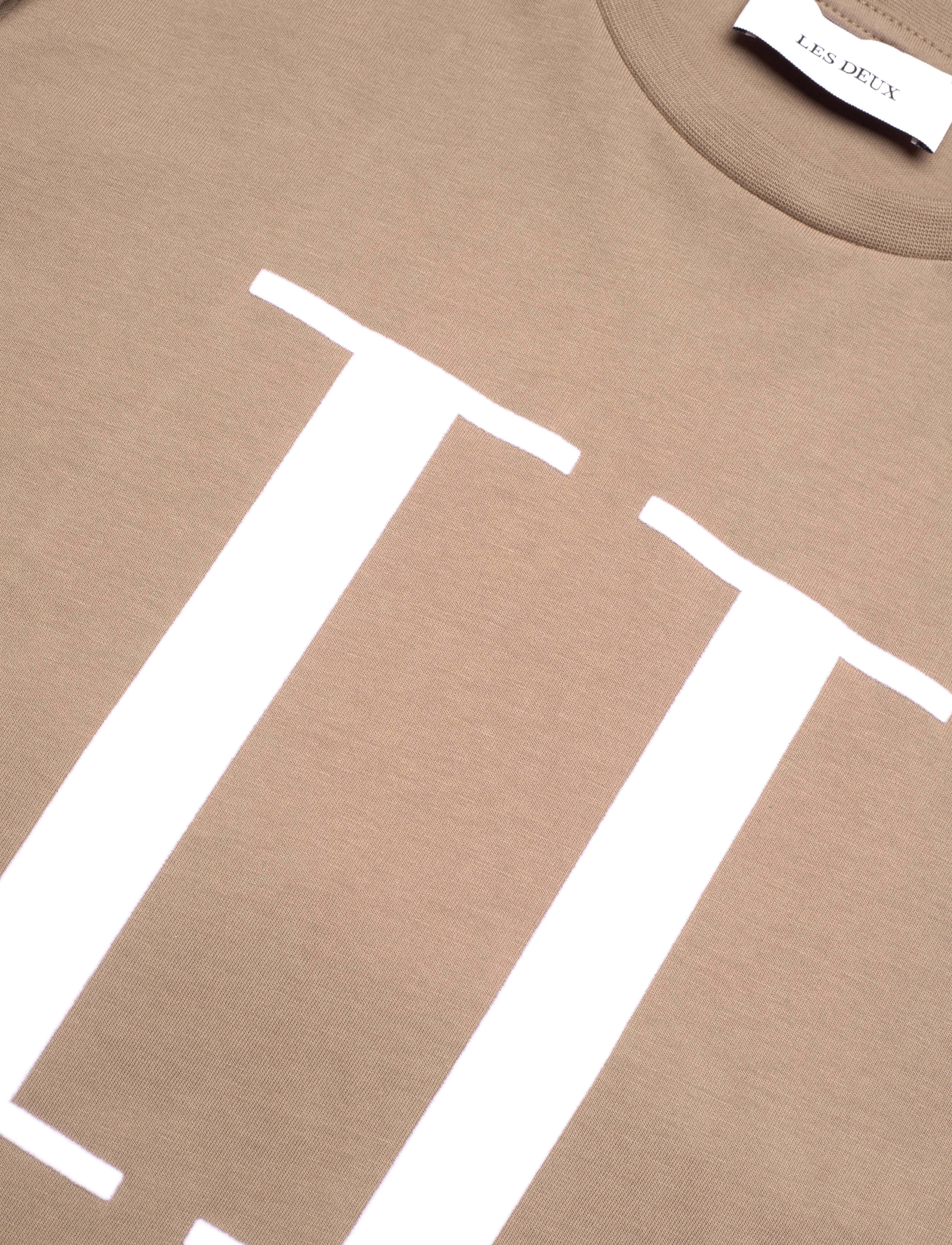 Les Deux - Encore T-Shirt - walnut/white - 3