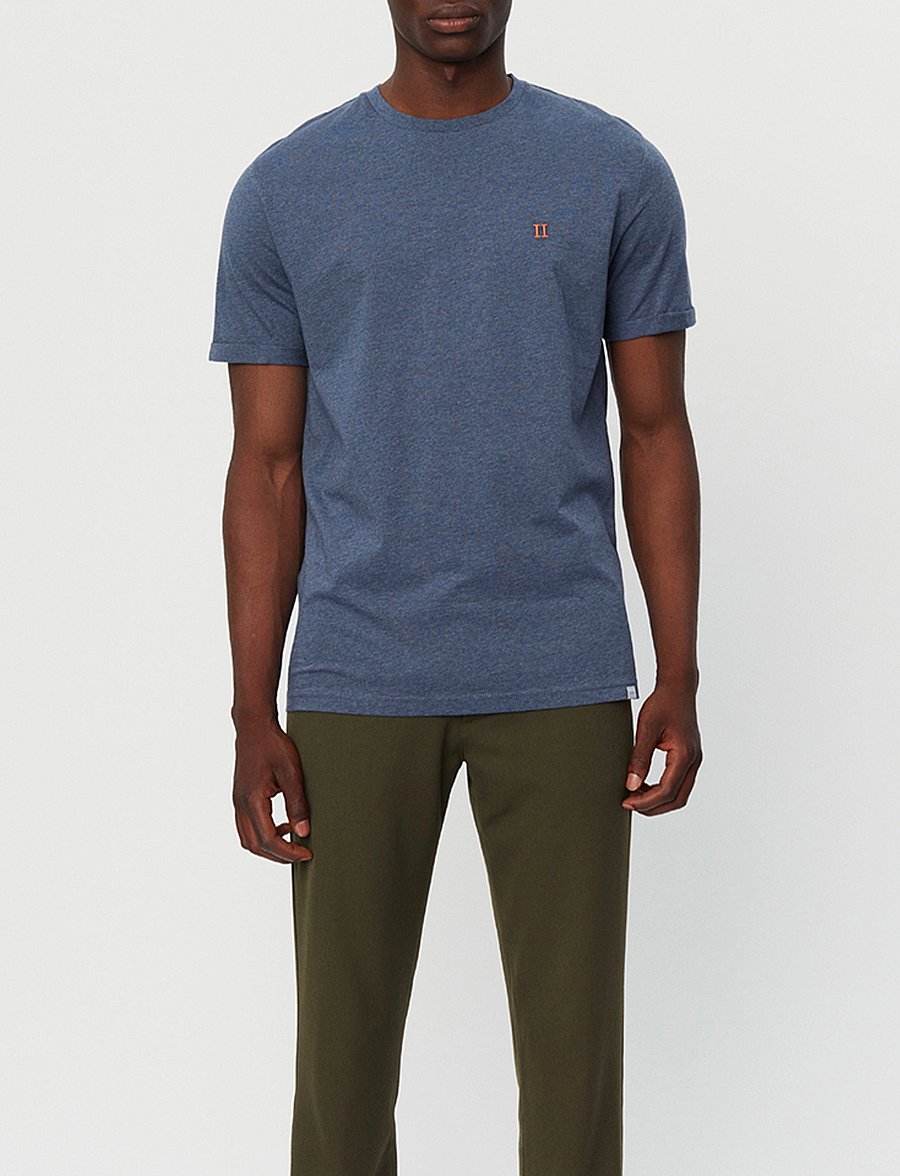 Les Deux - Nørregaard T-Shirt - india ink melange/orange - 0