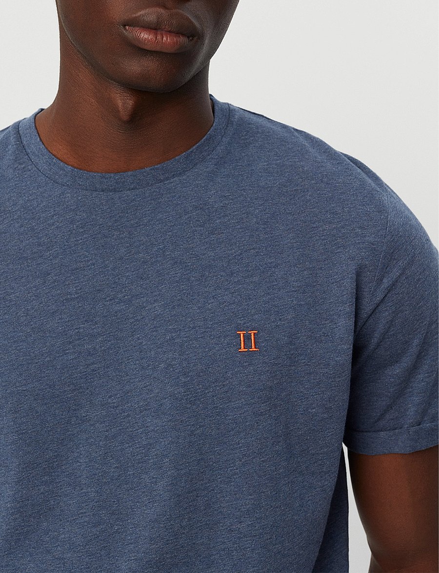 Les Deux - Nørregaard T-Shirt - india ink melange/orange - 3