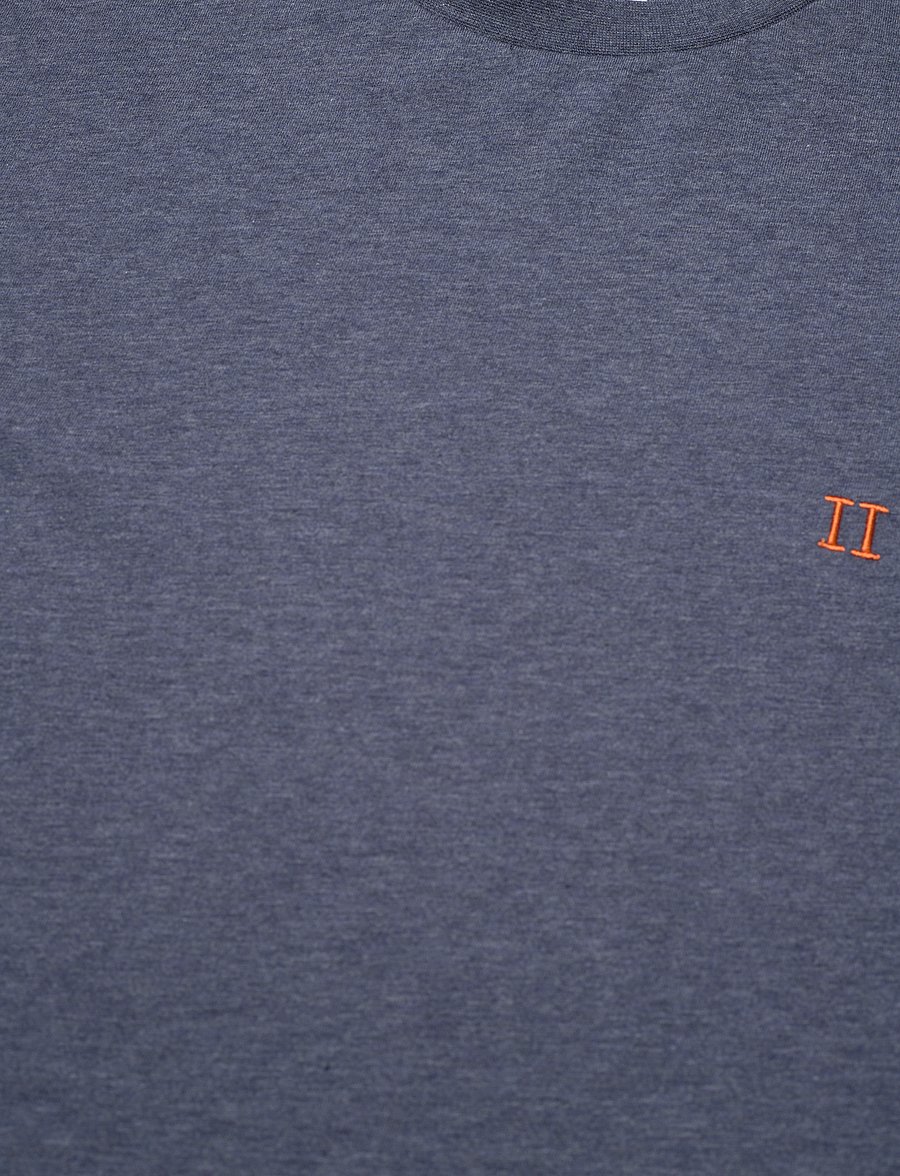 Les Deux - Nørregaard T-Shirt - india ink melange/orange - 5