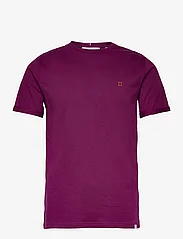 Les Deux - Nørregaard T-Shirt - basic t-shirts - dark purple/orange - 0