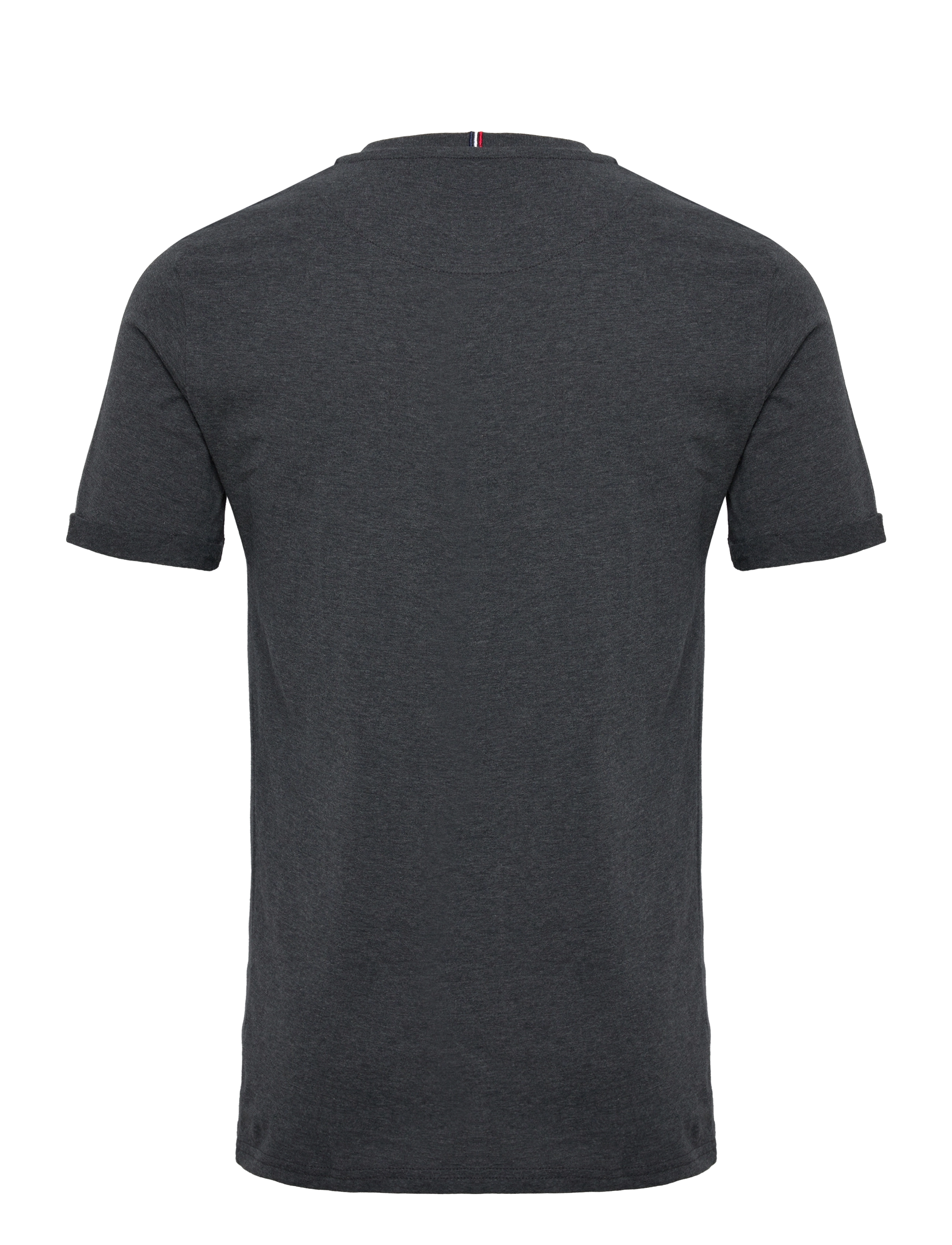 Les Deux - Nørregaard T-Shirt - raven melange/orange - 1