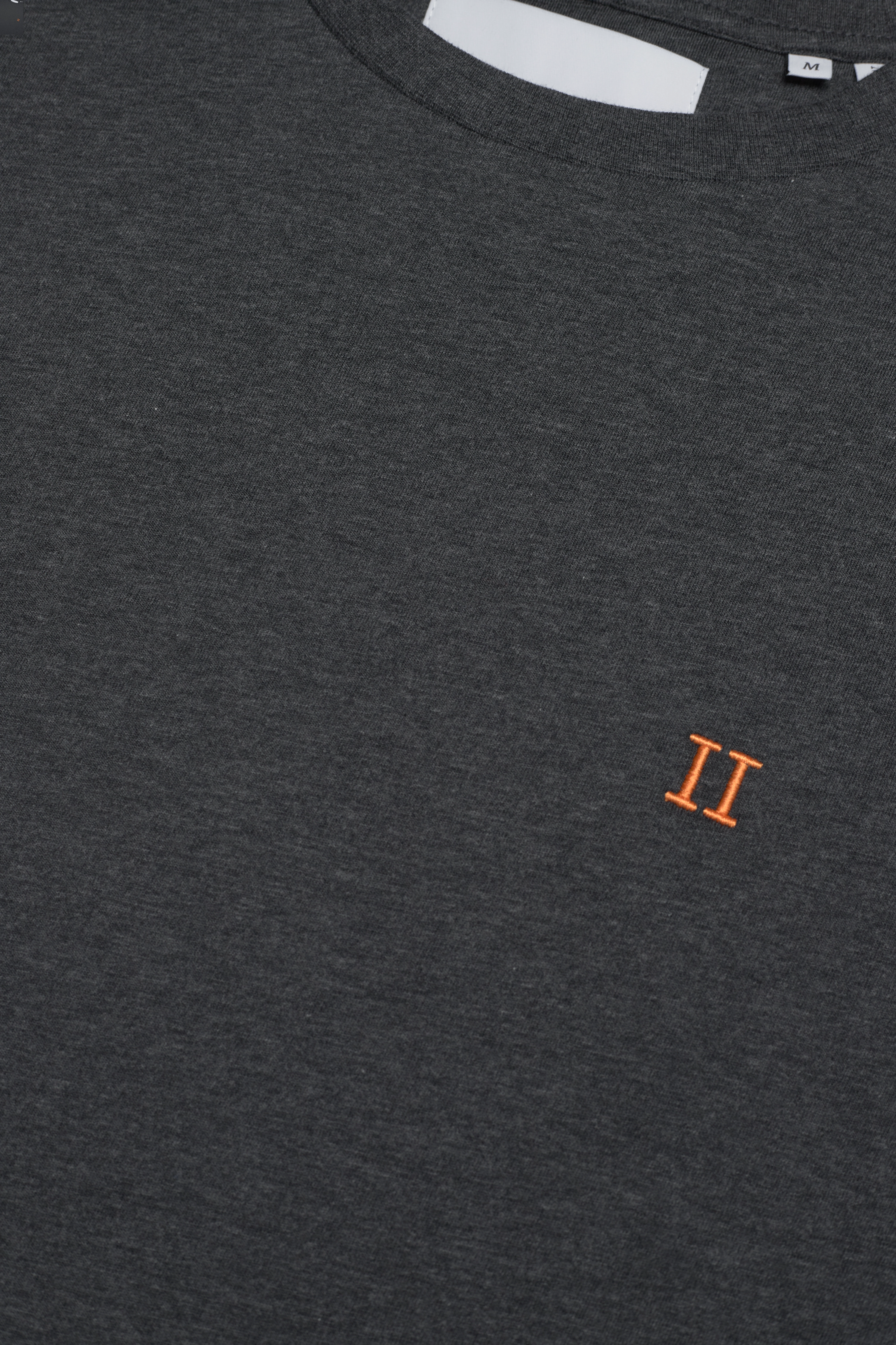 Les Deux - Nørregaard T-Shirt - raven melange/orange - 2