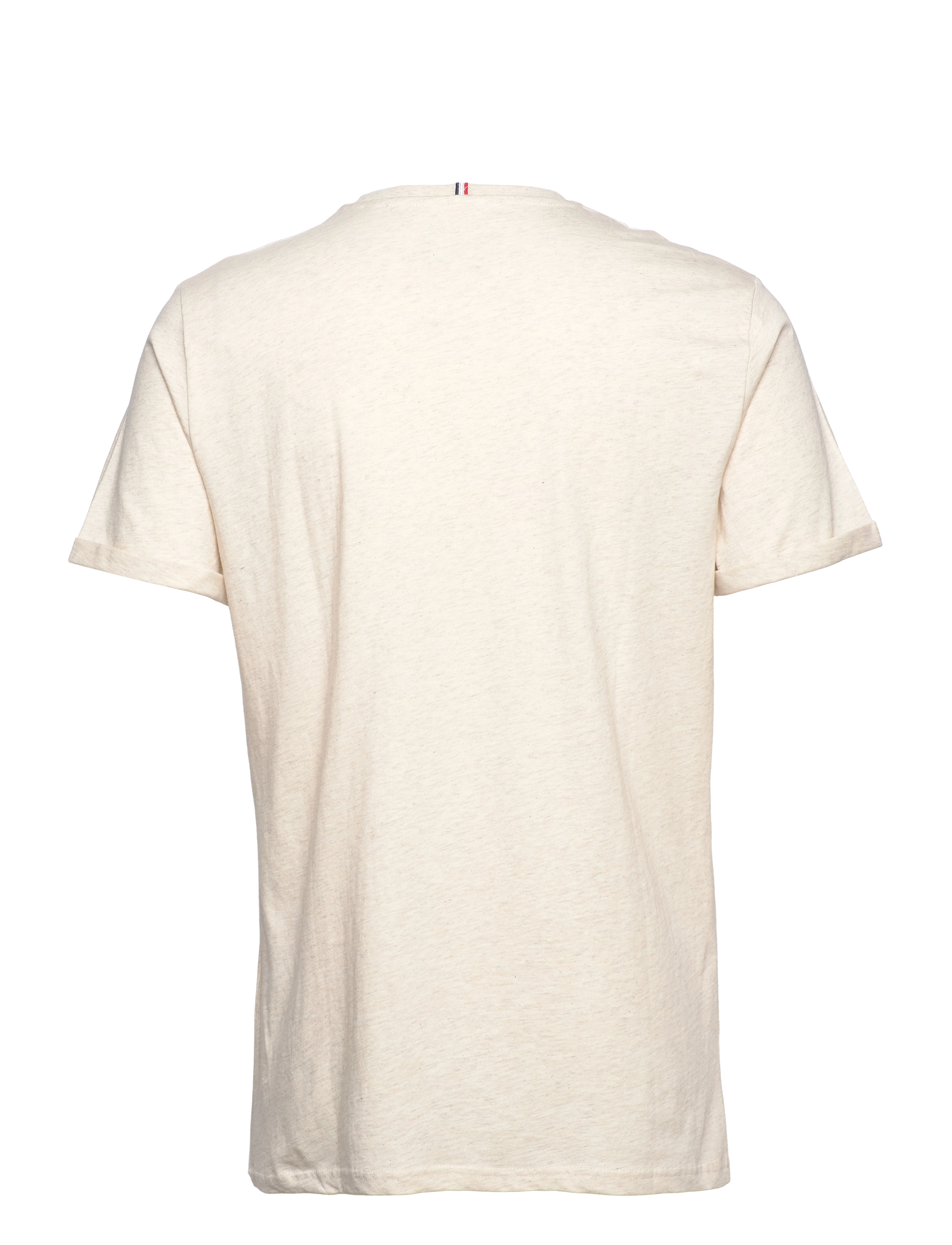 Les Deux - Piece T-Shirt - oyster grey mÉlange/olive-ivory - 1