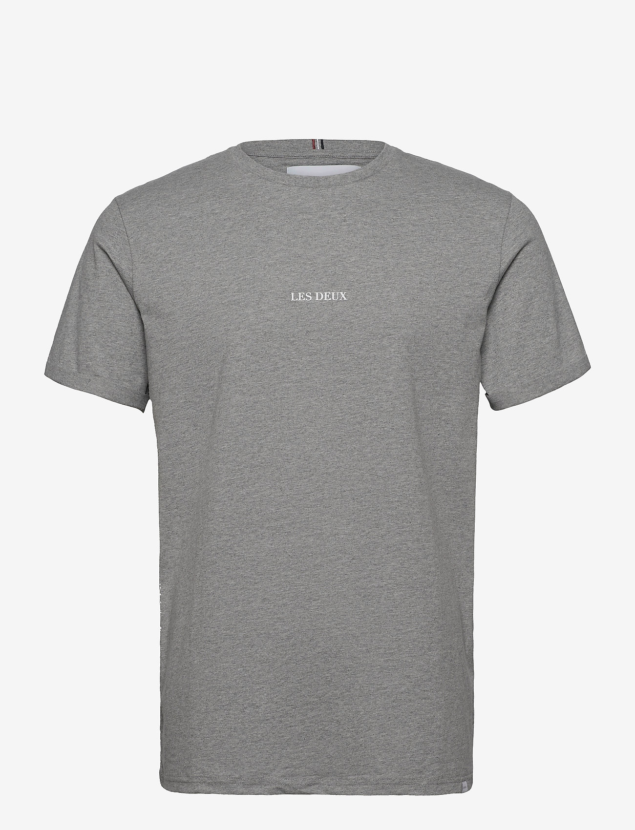 Les Deux - Lens T-Shirt - light grey melange/white - 0