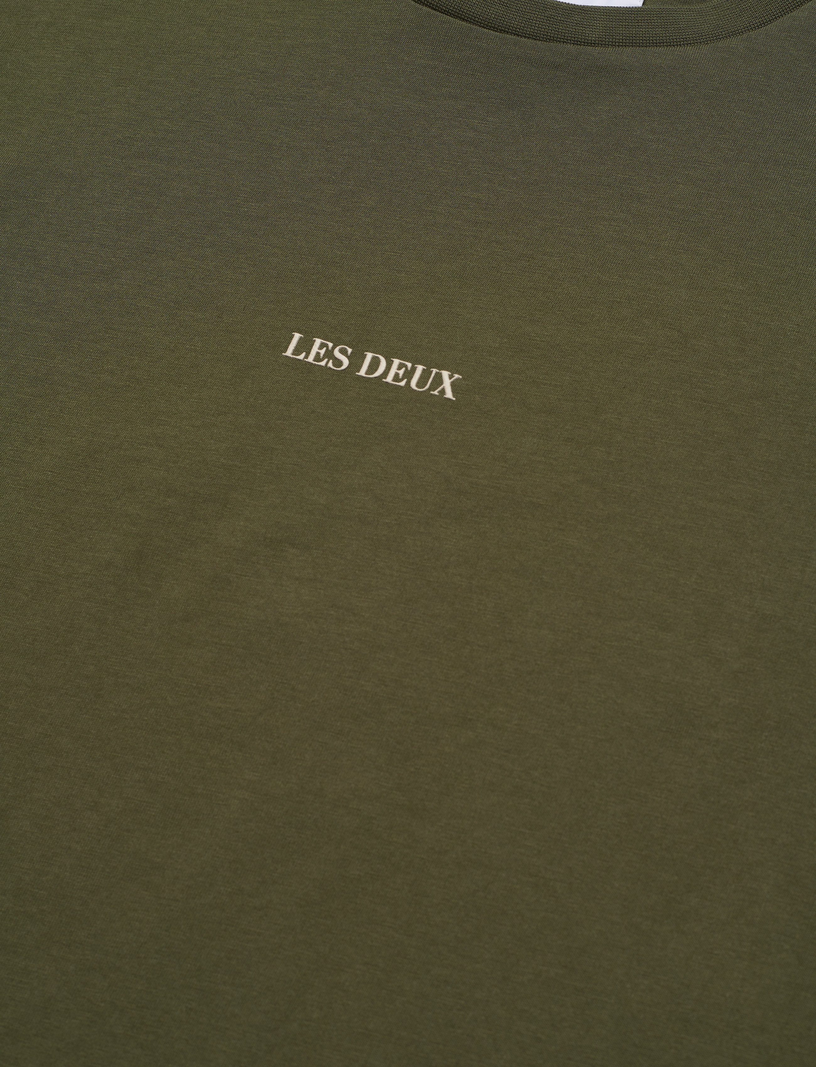 Les Deux - Lens T-Shirt - olive night/ivory - 2