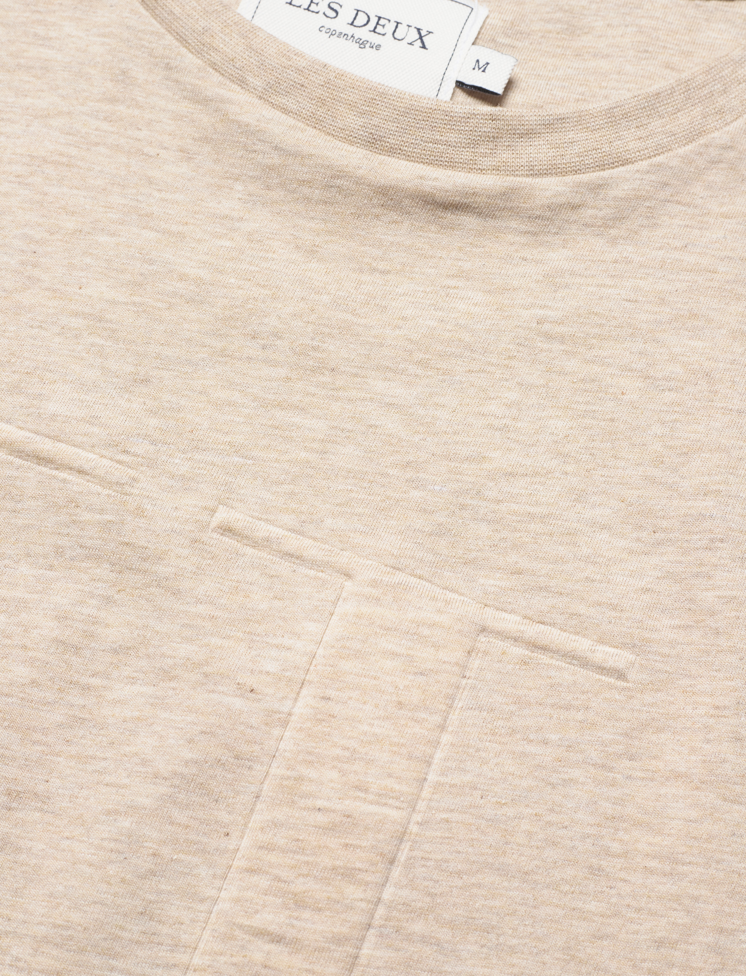 Les Deux - Embossed Encore T-Shirt - light brown melange - 2