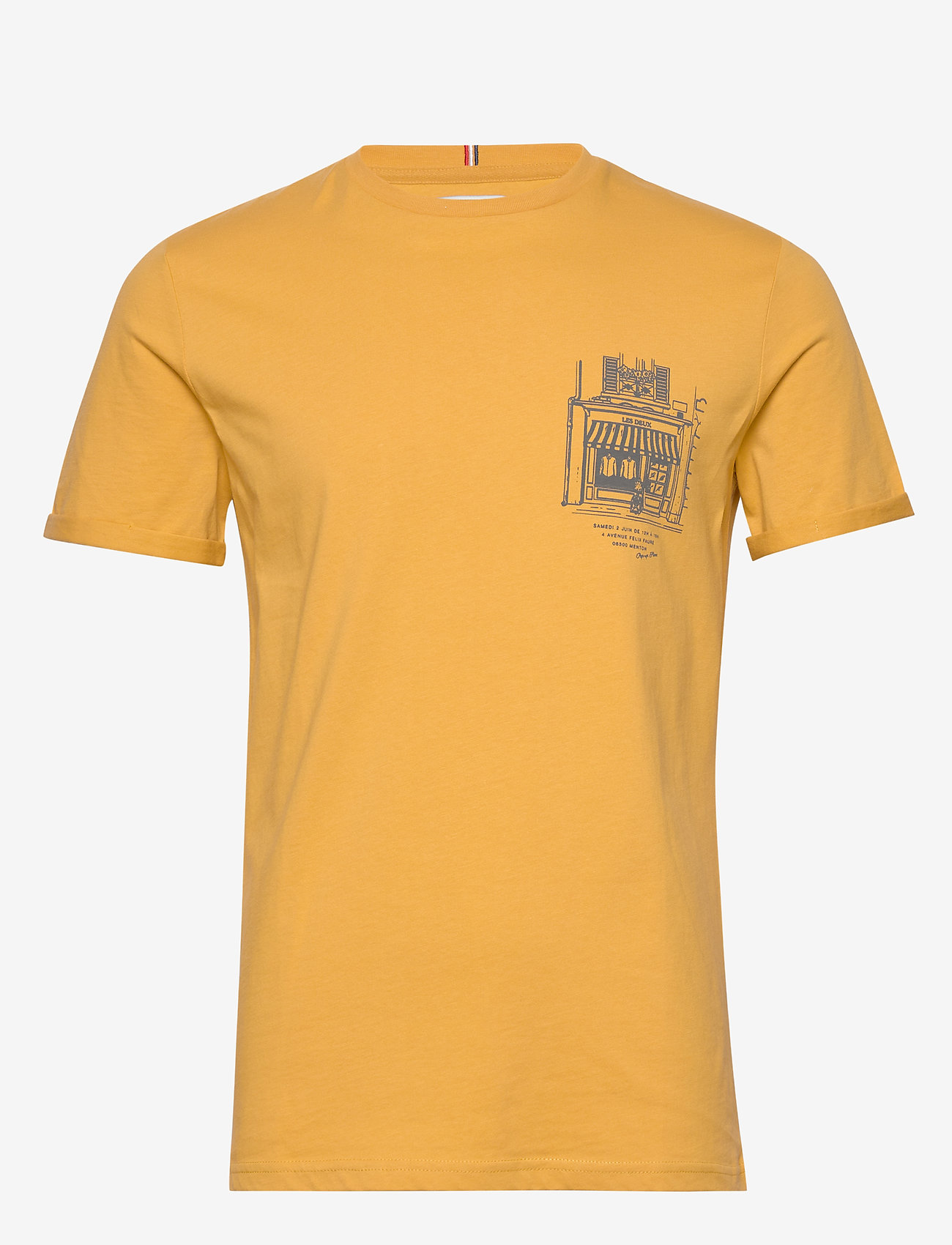 Les Deux - Boutique T-Shirt - golden yellow/charcoal - 0