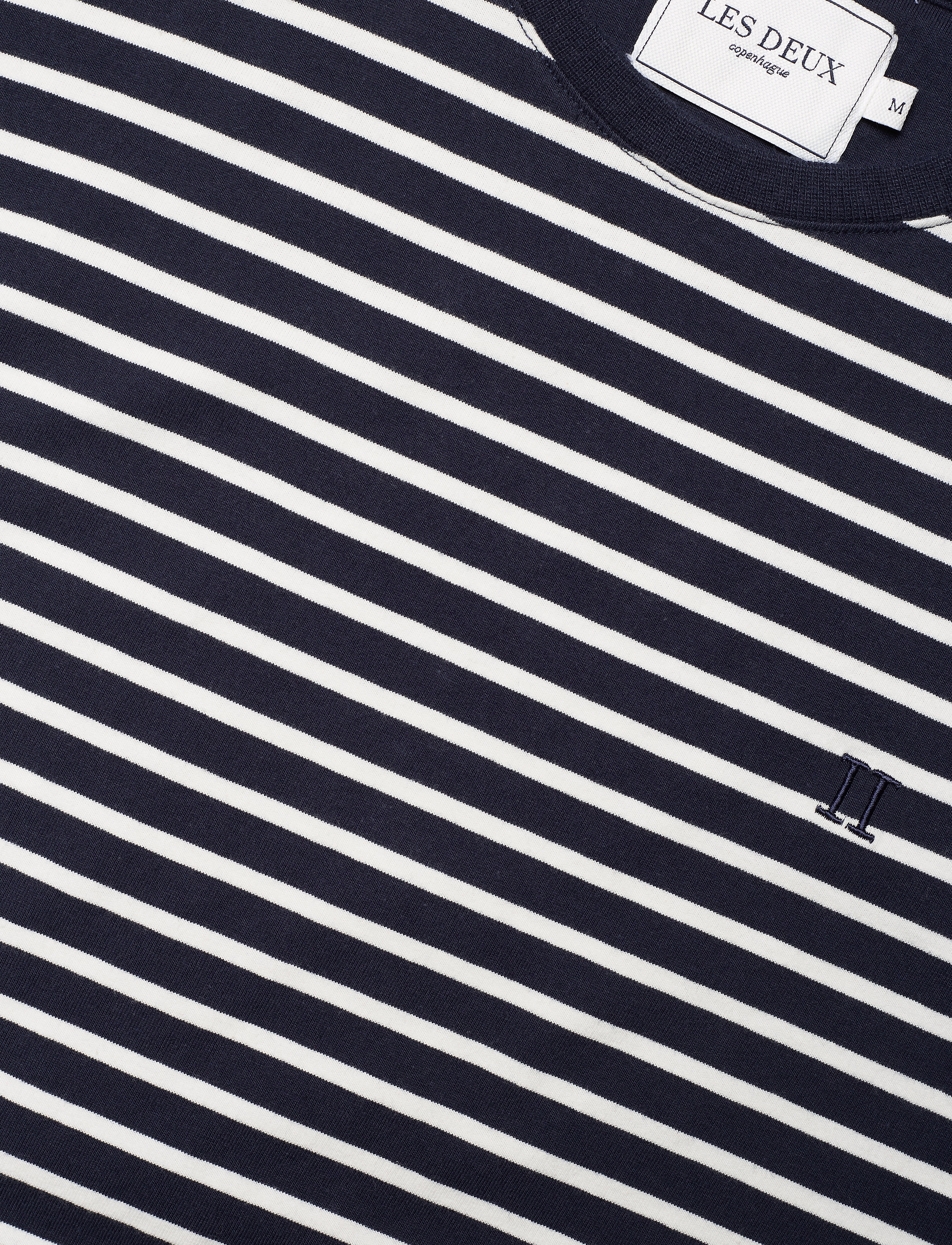 Les Deux - Sailor Stripe T-Shirt - dark navy+off white/dark navy - 2