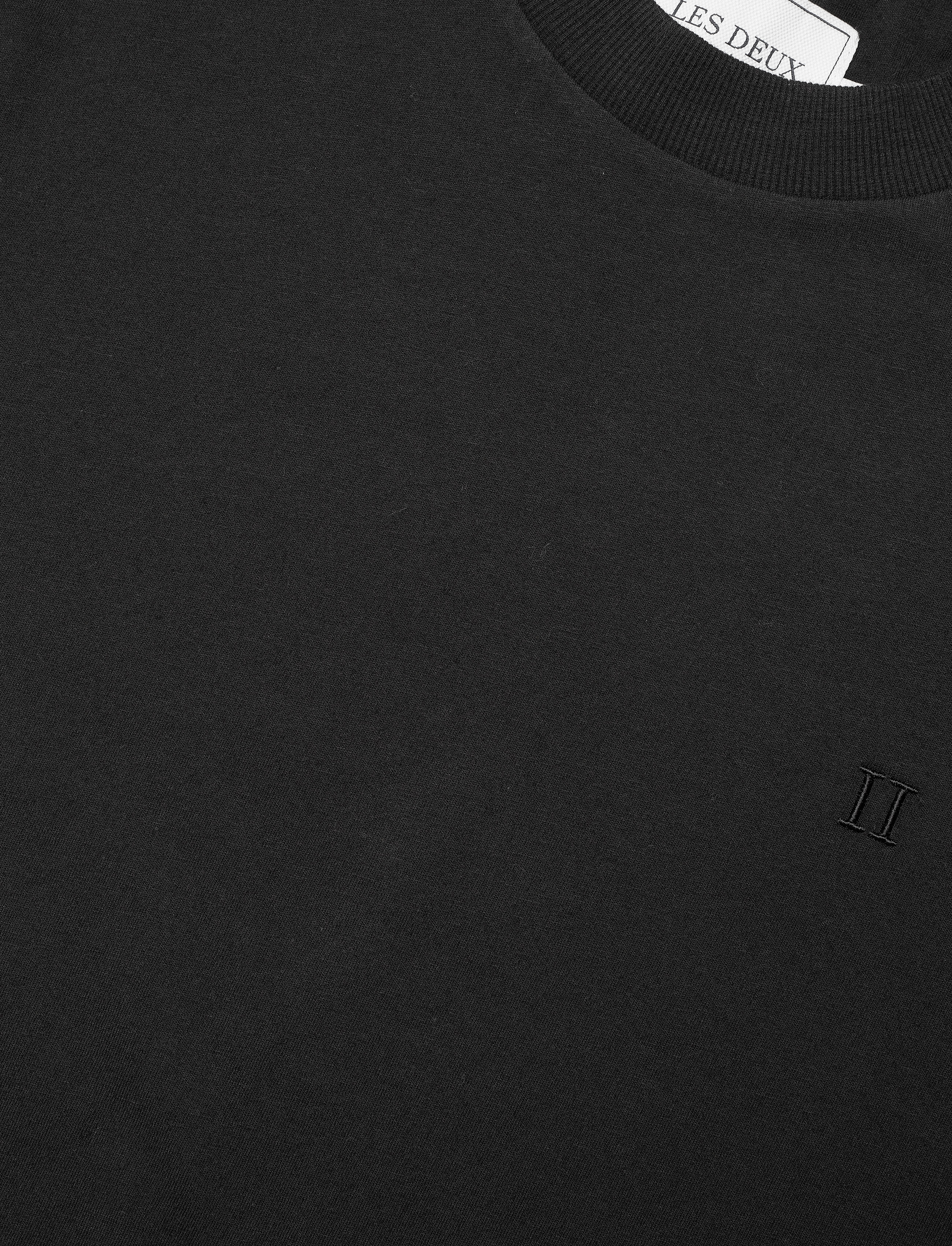 Les Deux - Aron Wool T-Shirt - black - 2