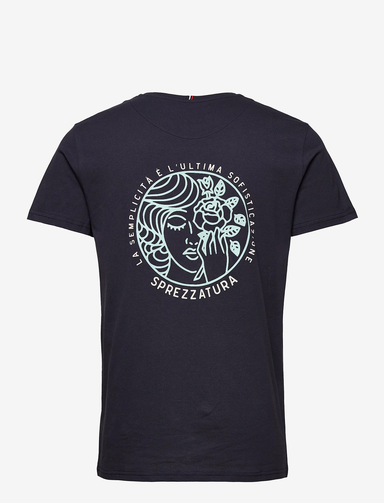 Les Deux - Asissi T-Shirt - dark navy/mint - 1