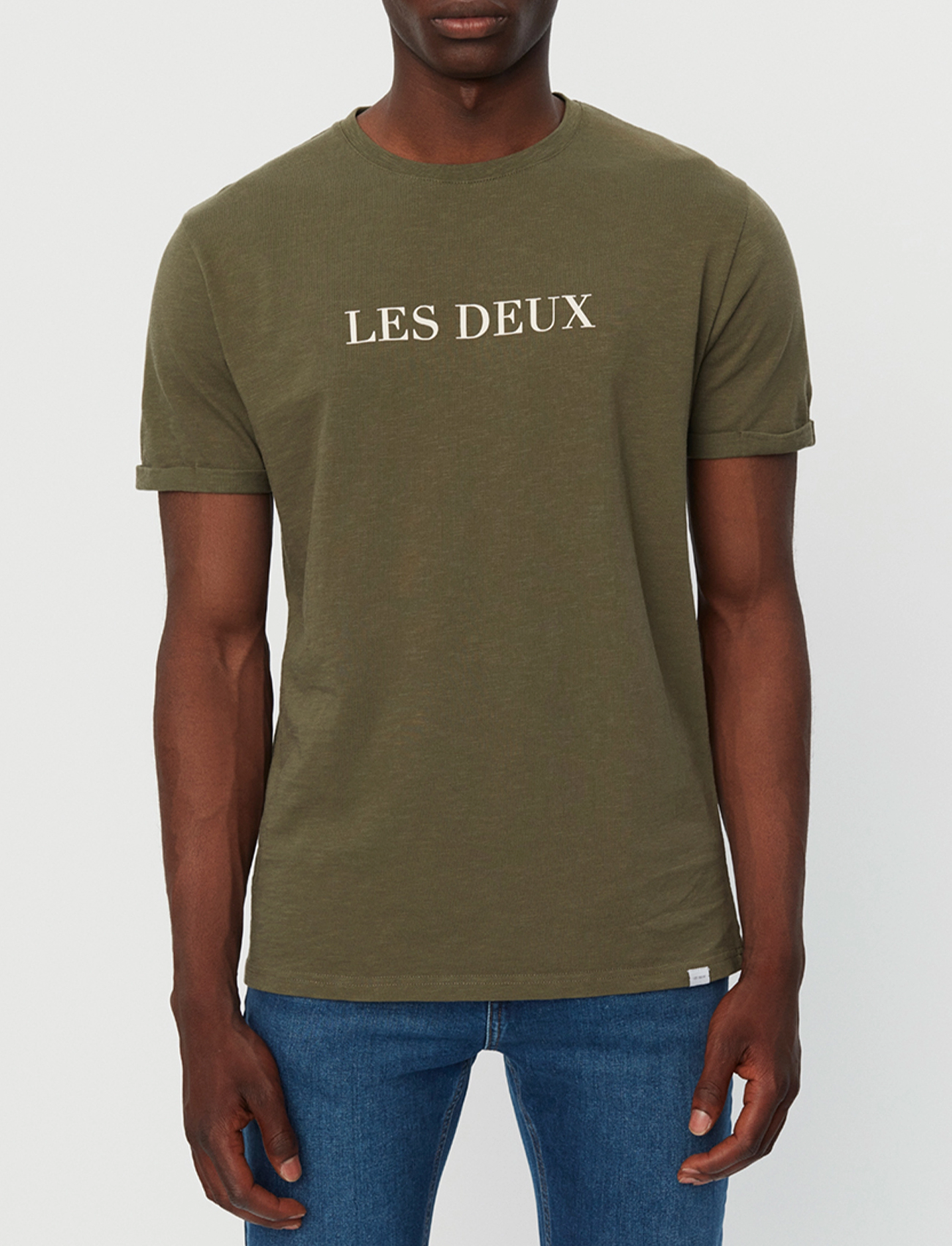 Les Deux - Les Deux T-Shirt - olive night/ivory - 2