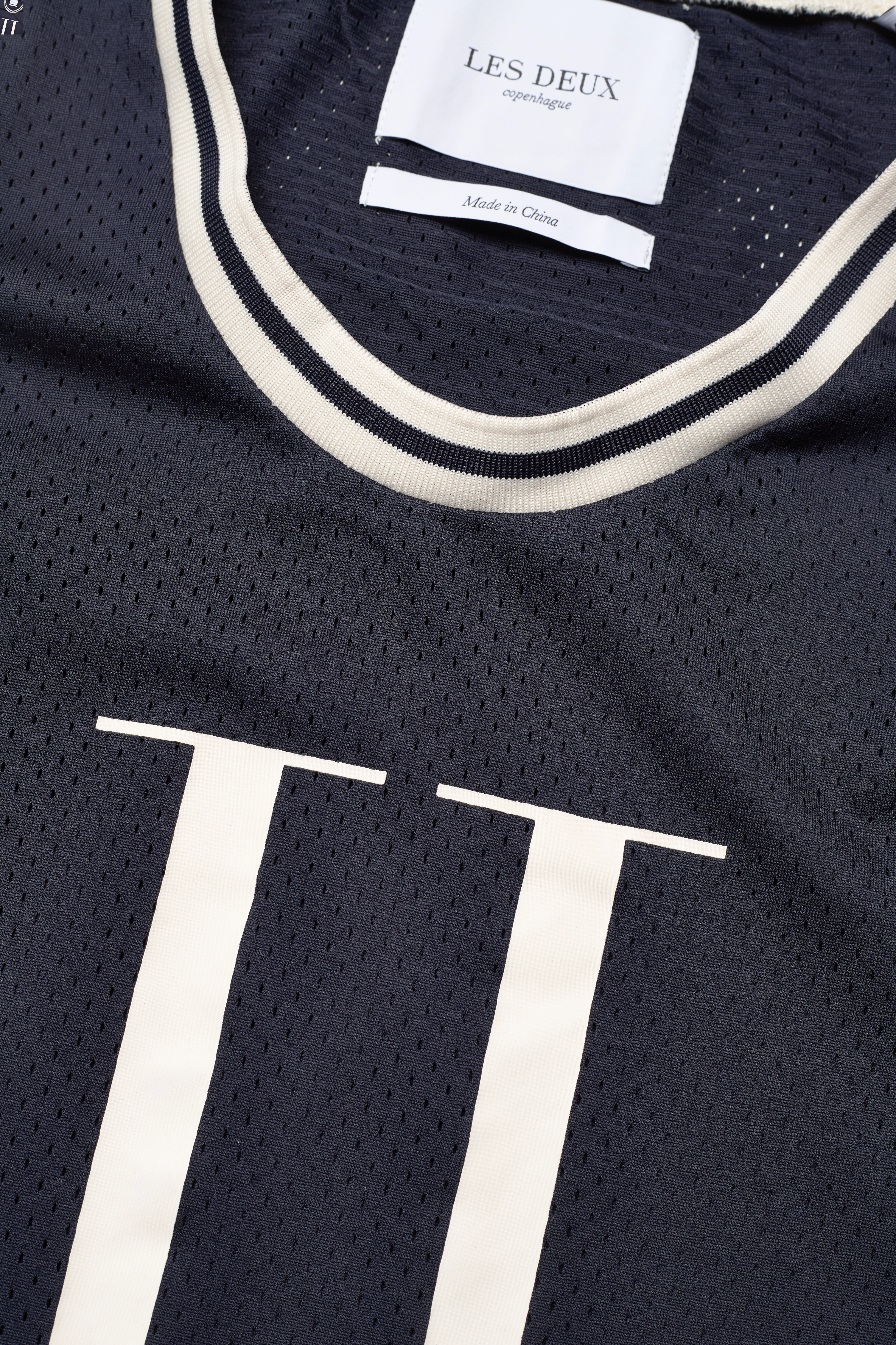 Les Deux - Courtside Mesh Tank Top - dark navy/ivory - 3
