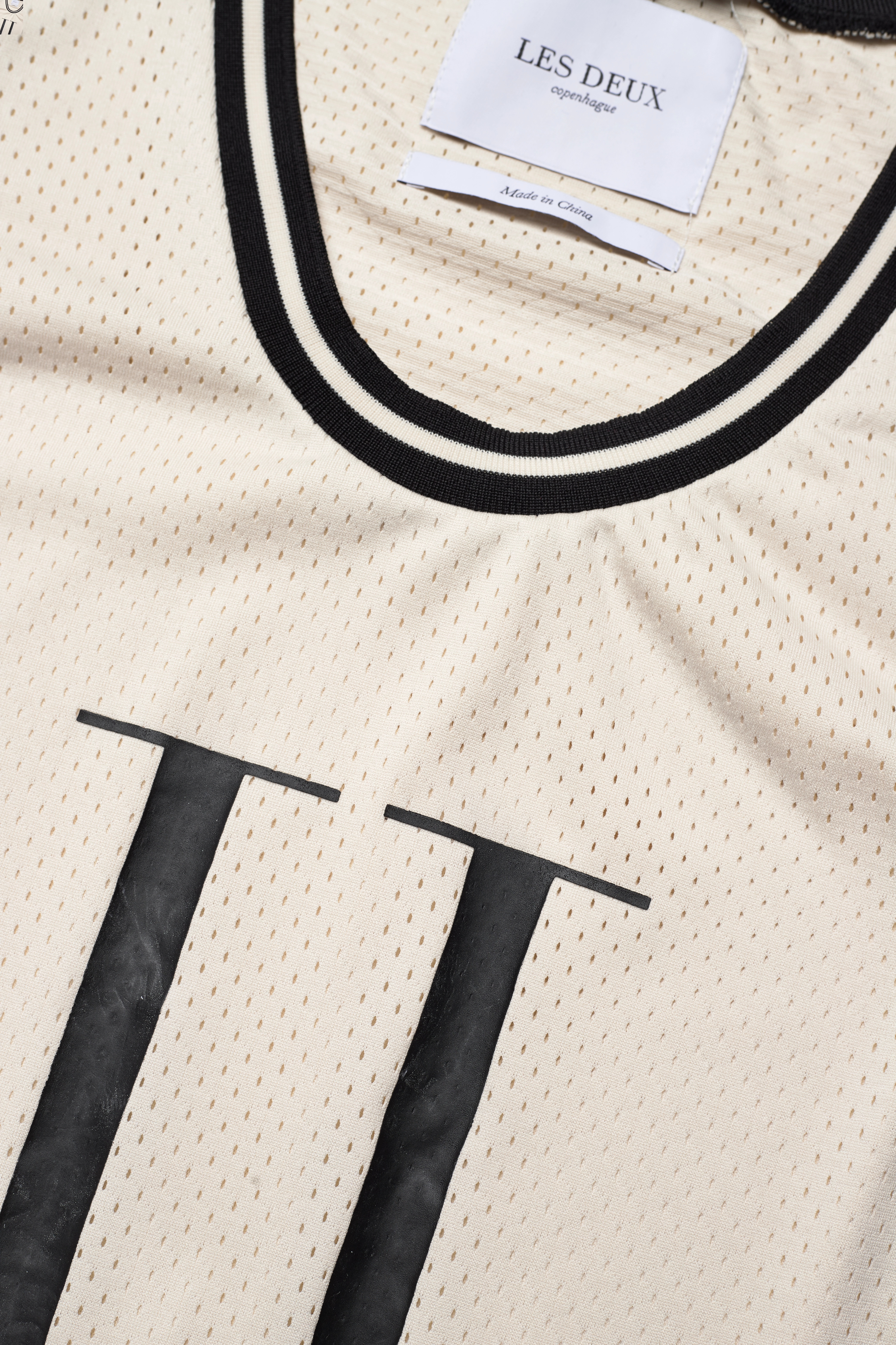 Les Deux - Courtside Mesh Tank Top - ivory/raven - 3