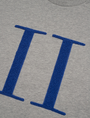Les Deux - Encore Bouclé T-Shirt - lyhythihaiset - light grey mÉlange/palace blue - 3