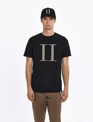 Les Deux - Encore Bouclé T-Shirt - lyhythihaiset - black/light sand - 2