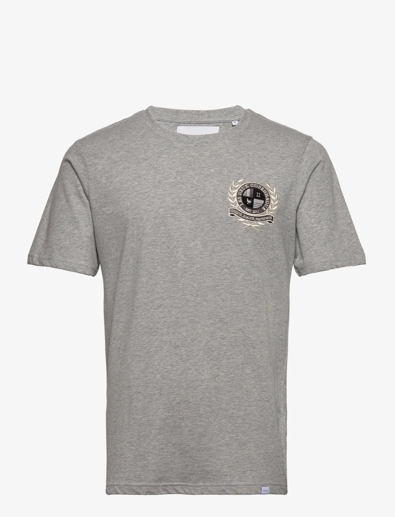 Les Deux - Égalité T-Shirt 2.0 - basic t-krekli - light grey melange - 0