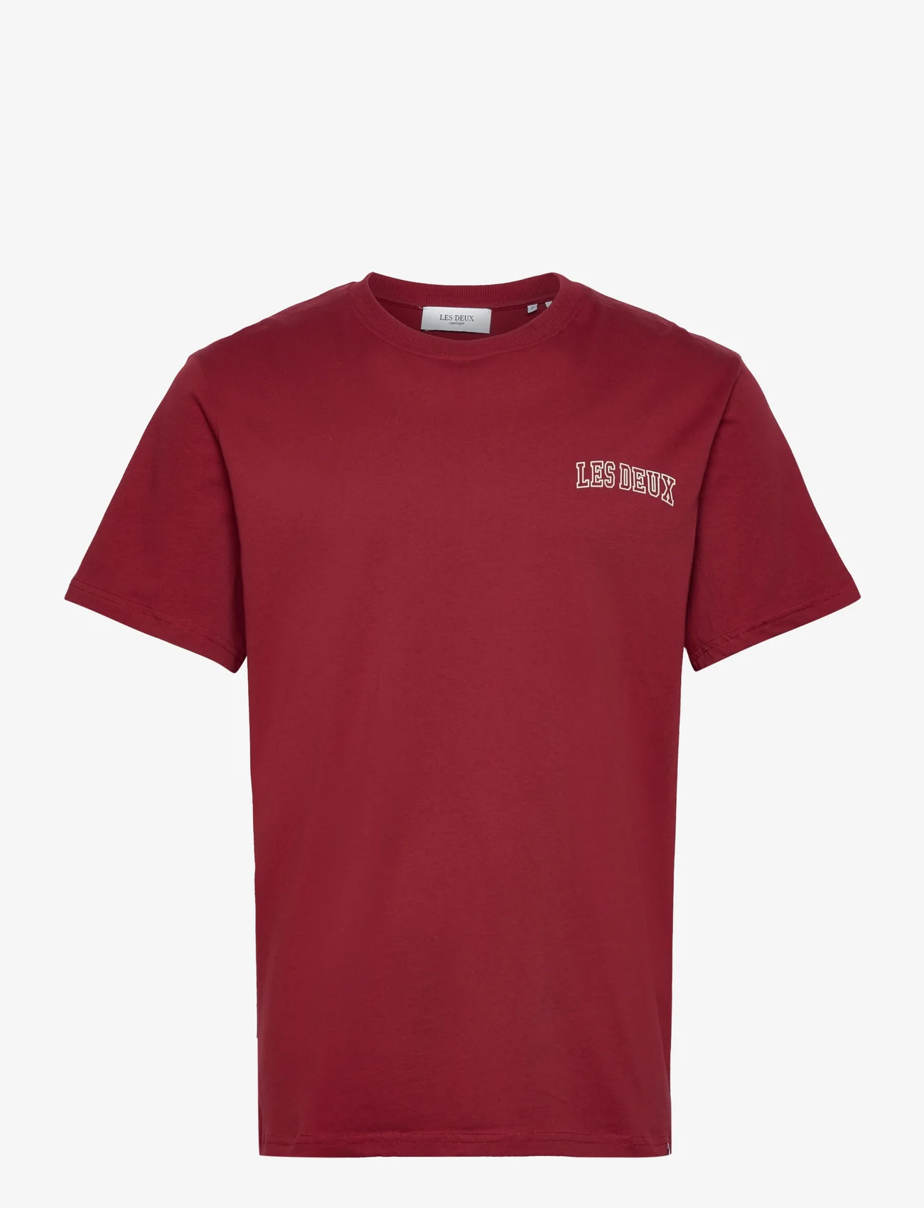 Les Deux - Blake T-Shirt - basic t-shirts - burnt red/light sand - 0
