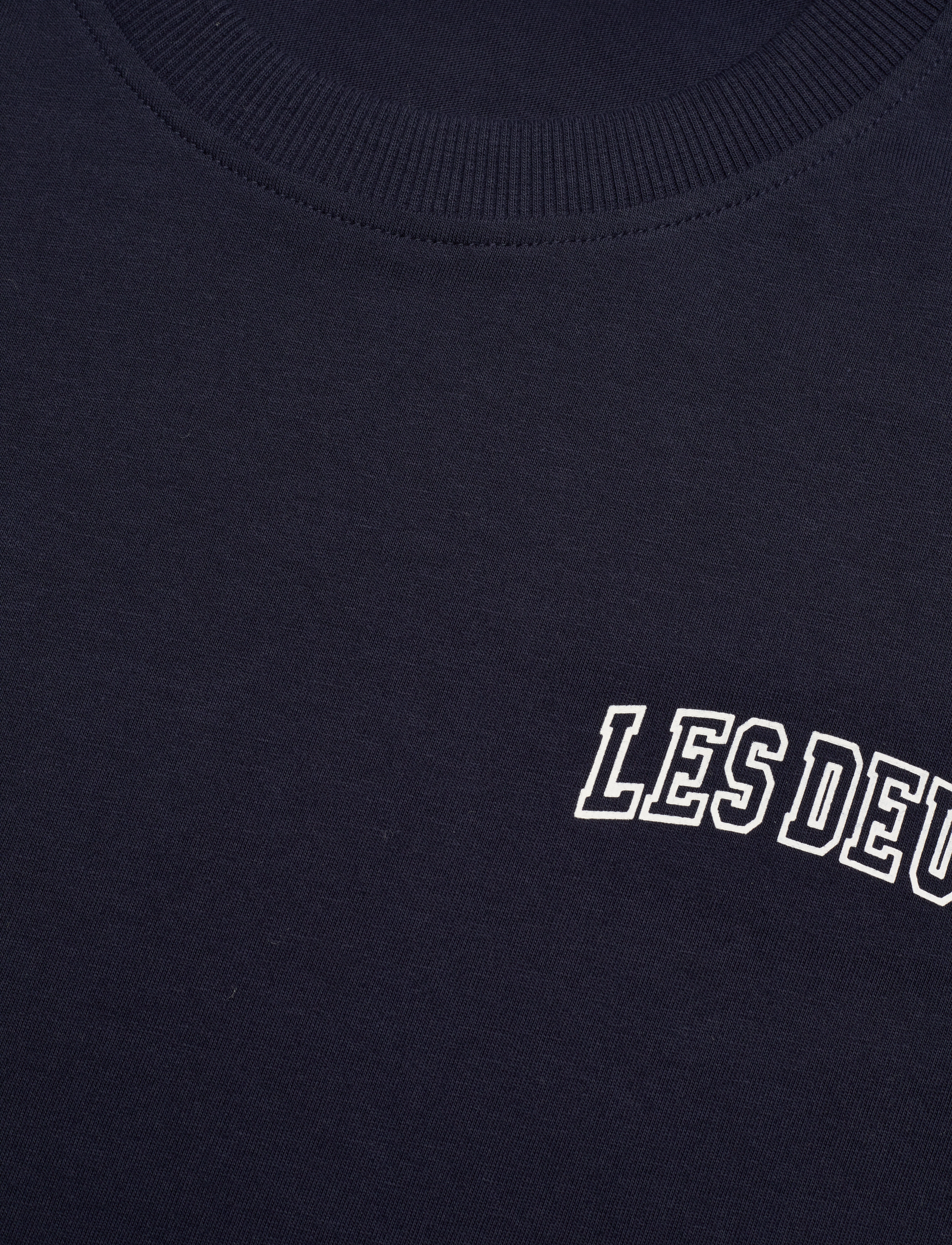 Les Deux - Blake T-Shirt - dark navy/ivory - 3