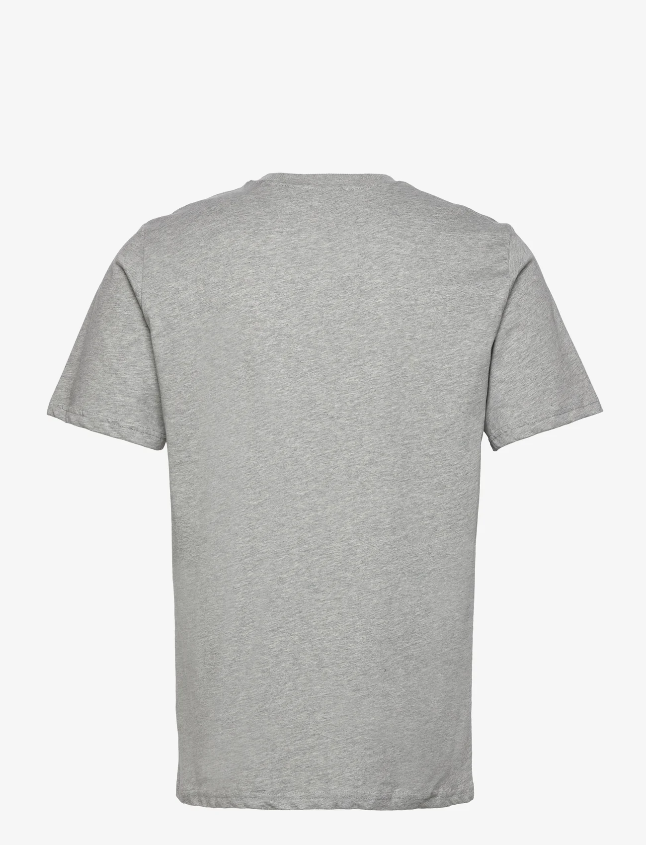 Les Deux - Blake T-Shirt - basic t-shirts - grey mélange/white - 1