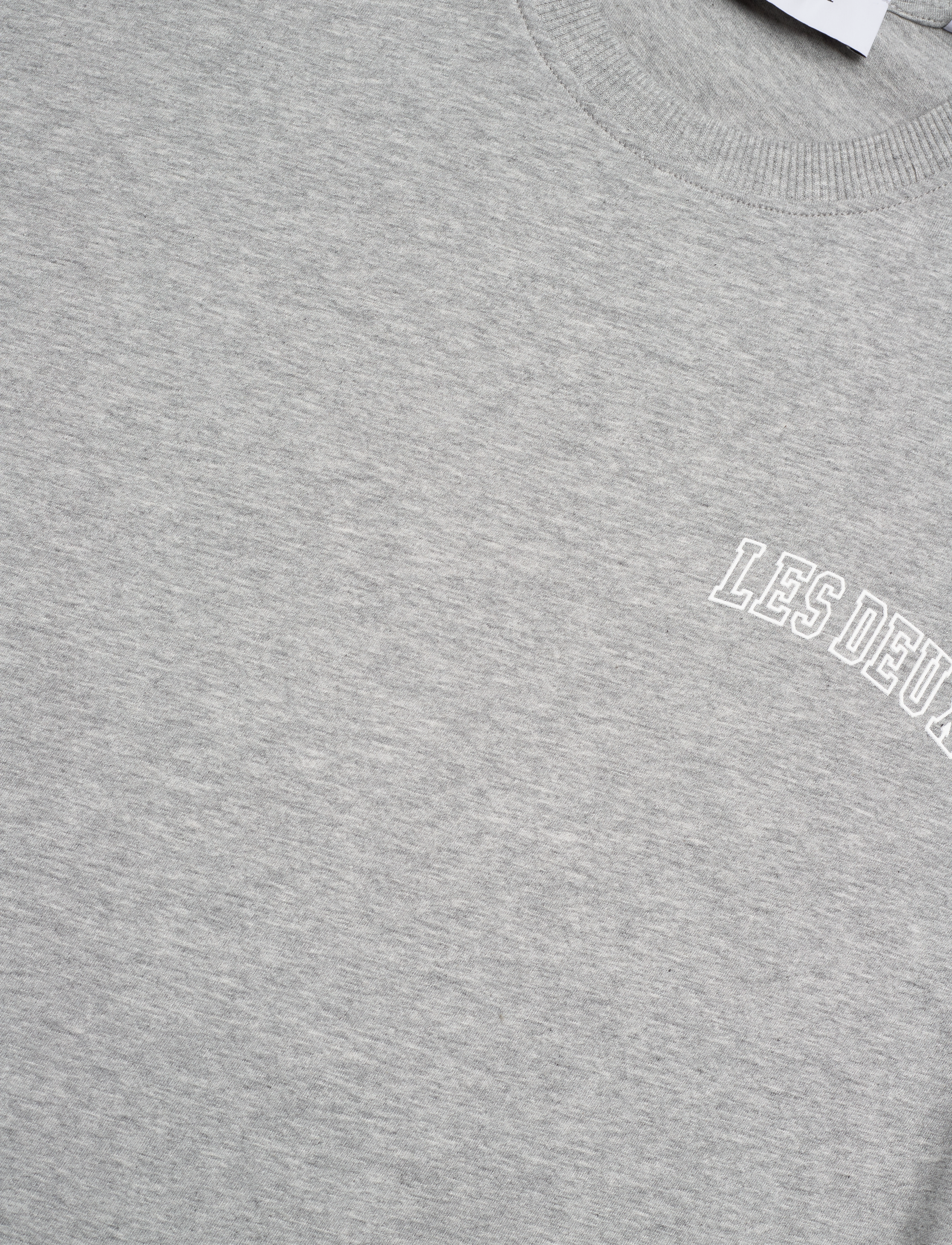 Les Deux - Blake T-Shirt - grey mélange/white - 3