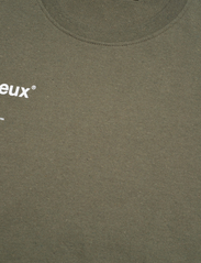 Les Deux - Brody T-Shirt - basic t-shirts - olive night/white - 3