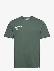Les Deux - Brody T-Shirt - basic t-shirts - pine green/sky blue - 0