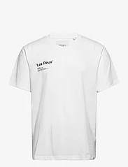Les Deux - Brody T-Shirt - basic t-shirts - white/black - 0