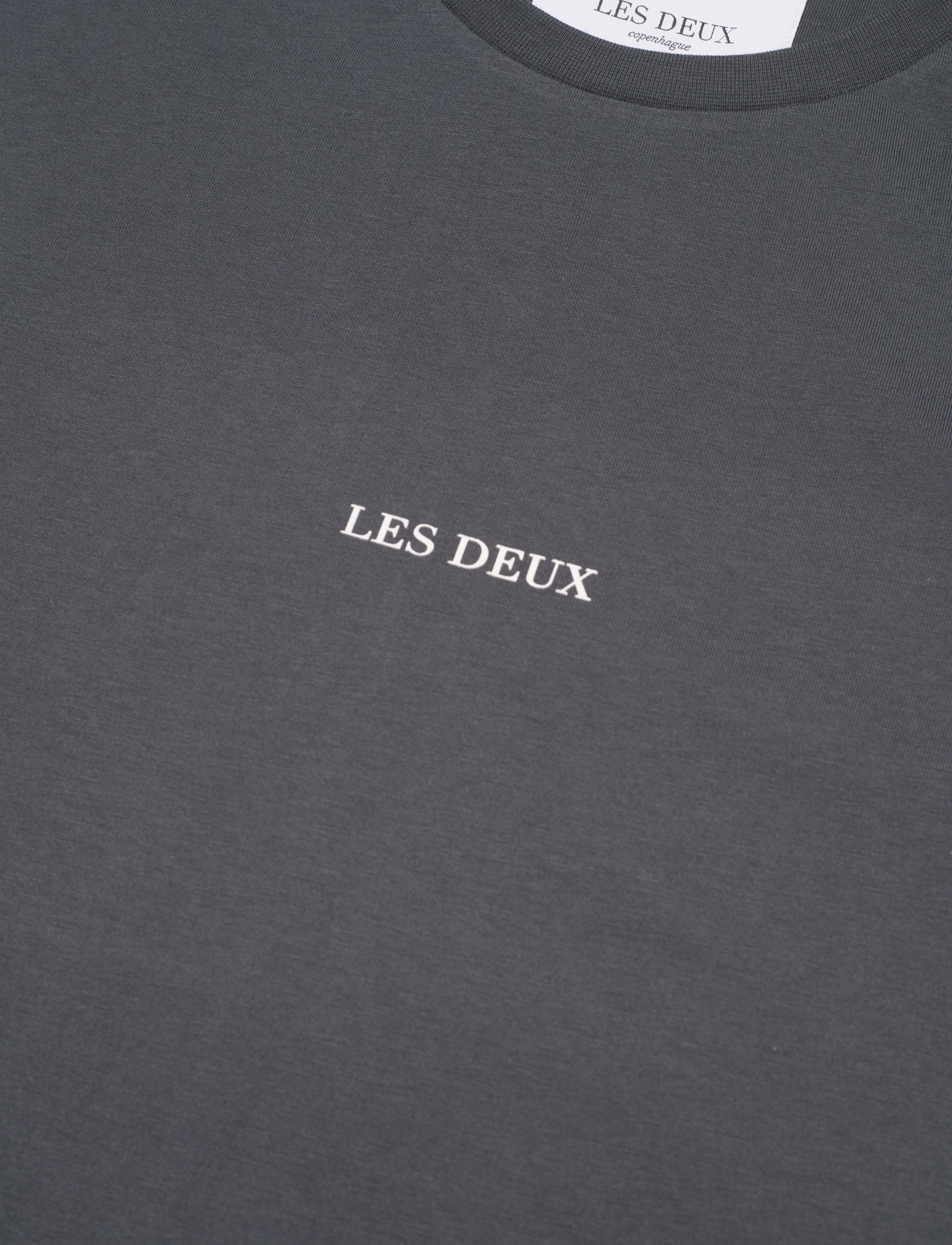 Les Deux - Lens T-Shirt - india ink/white - 4