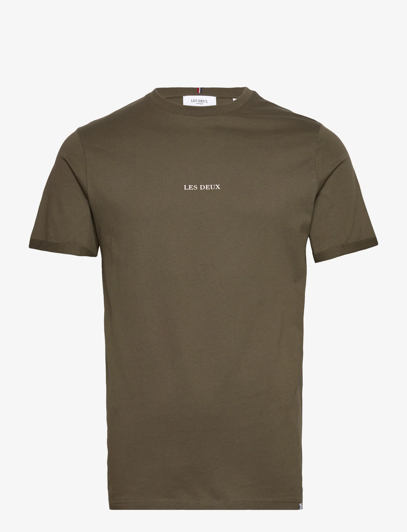 Les Deux - Lens T-Shirt - nordic style - olive night/ivory - 1