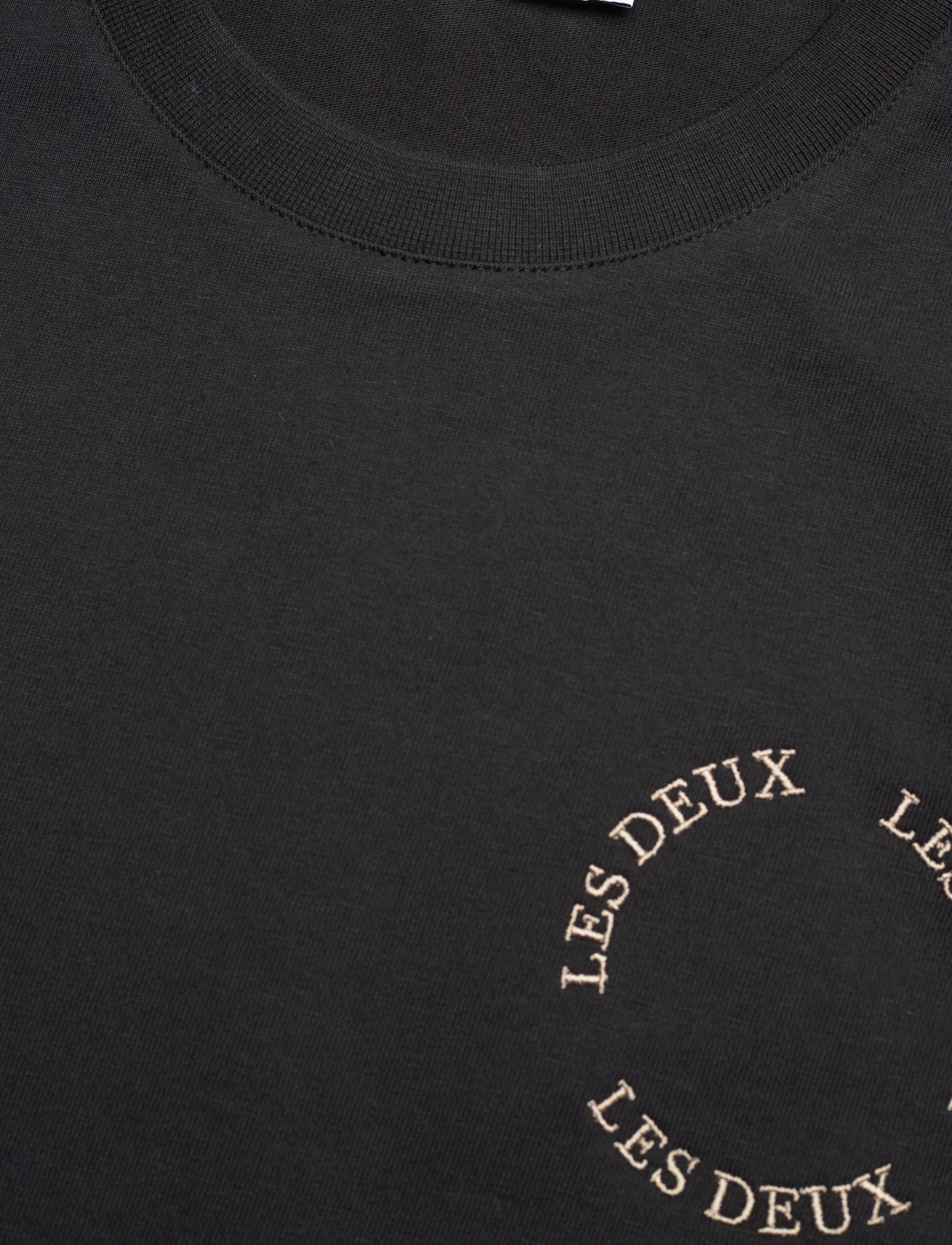 Les Deux - Circle T-Shirt 2.0 - black/dark sand - 2
