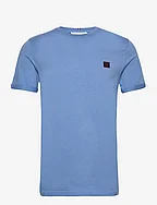 Piece T-Shirt - WASHED DENIM BLUE/EBONY BROWN-DUSTY
